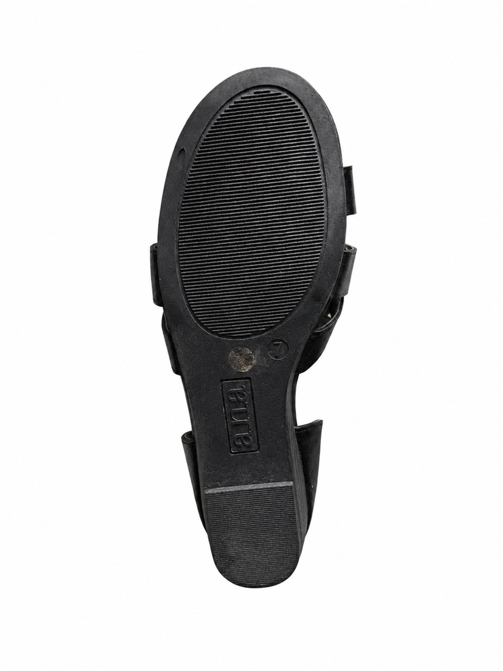 a.n.a D’Orsay Sandals 7M Black Crisscross Comfort Flats Barely Worn - Picture 2 of 5